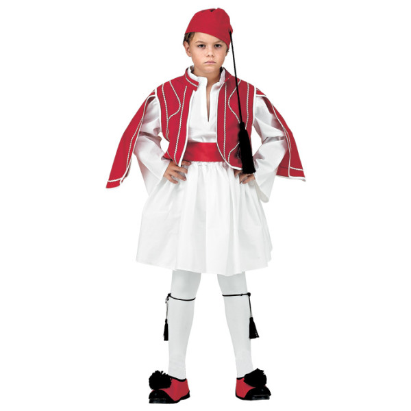 Στολή Τσολιάς  Κόκκινος Ν 9054 Παραδοσιακές Στολές Παιδικές