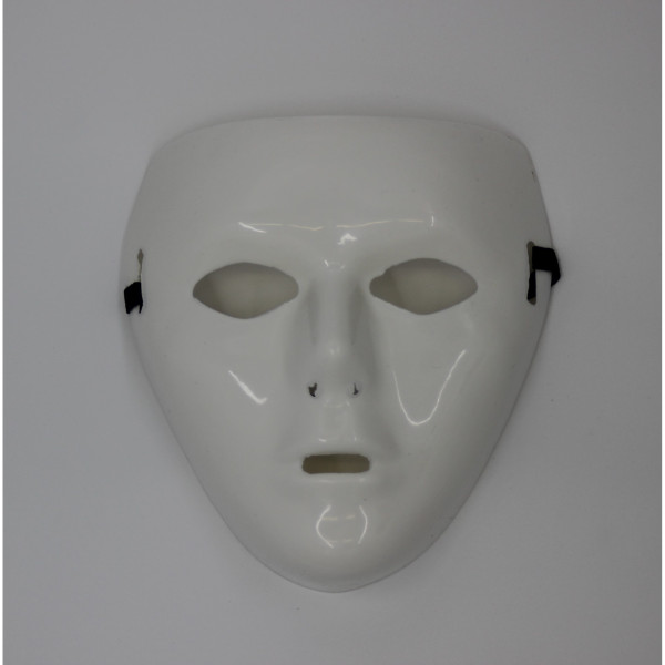 ΜΑΣΚΑ ΛΕΥΚΗ Ν KK 82282 Αποκριάτικες Μάσκες Πλαστικές Απλές