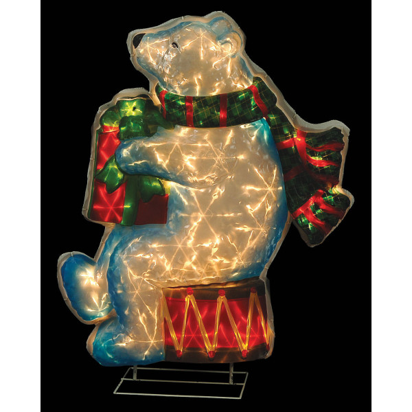 φωτακια χριστουγεννιατικα - Φωτιζόμενη Αρκούδα PVC Με Θερμό Φωτισμό 78 CM ΔΙΑΚΟΣΜΗΤΙΚΑ ΦΩΤΙΖΩΜΕΝΑ ΕΞΩΤΕΡΙΚΟΥ ΧΩΡΟΥ
