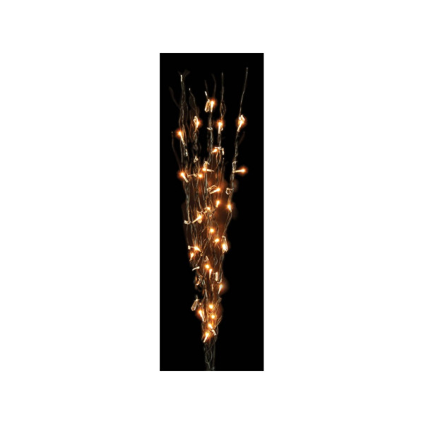 Φωτιζόμενο Διακοσμητικό Κλαδί Με Θερμό Φωτισμό 120cm Χριστουγεννιάτικα Φωτάκια Κλασικά