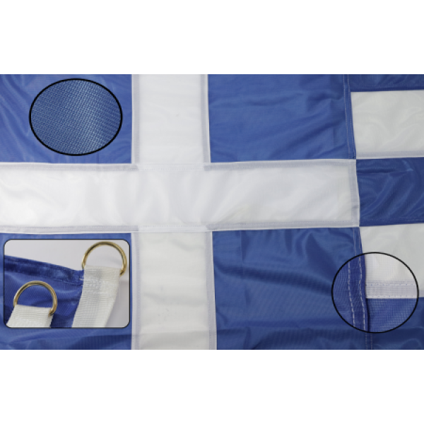 Σημαία Ελληνική Ξηράς Γαζωτή Χειροποίητη 200x120cm Σημαίες Ελληνικές